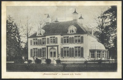 17336 Gezicht op het huis Nieuwerhoek (Rijksstraatweg 78) te Loenen.